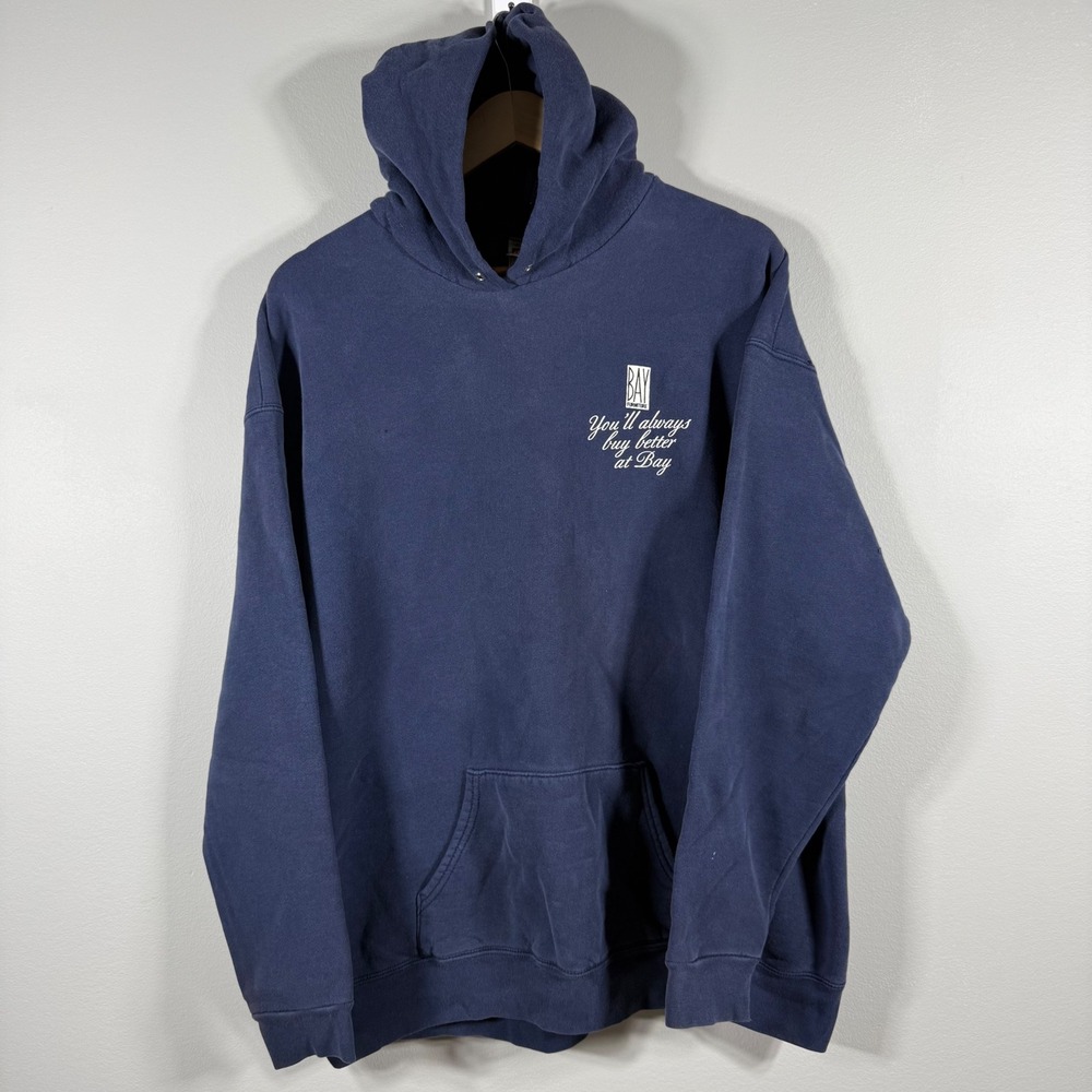 Vintage Bay Furniture Graphic Hoodie Navy Blue - Size XXL